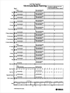10-minute Basic Training Vol.1 Level: 1 Part sheet / full score
