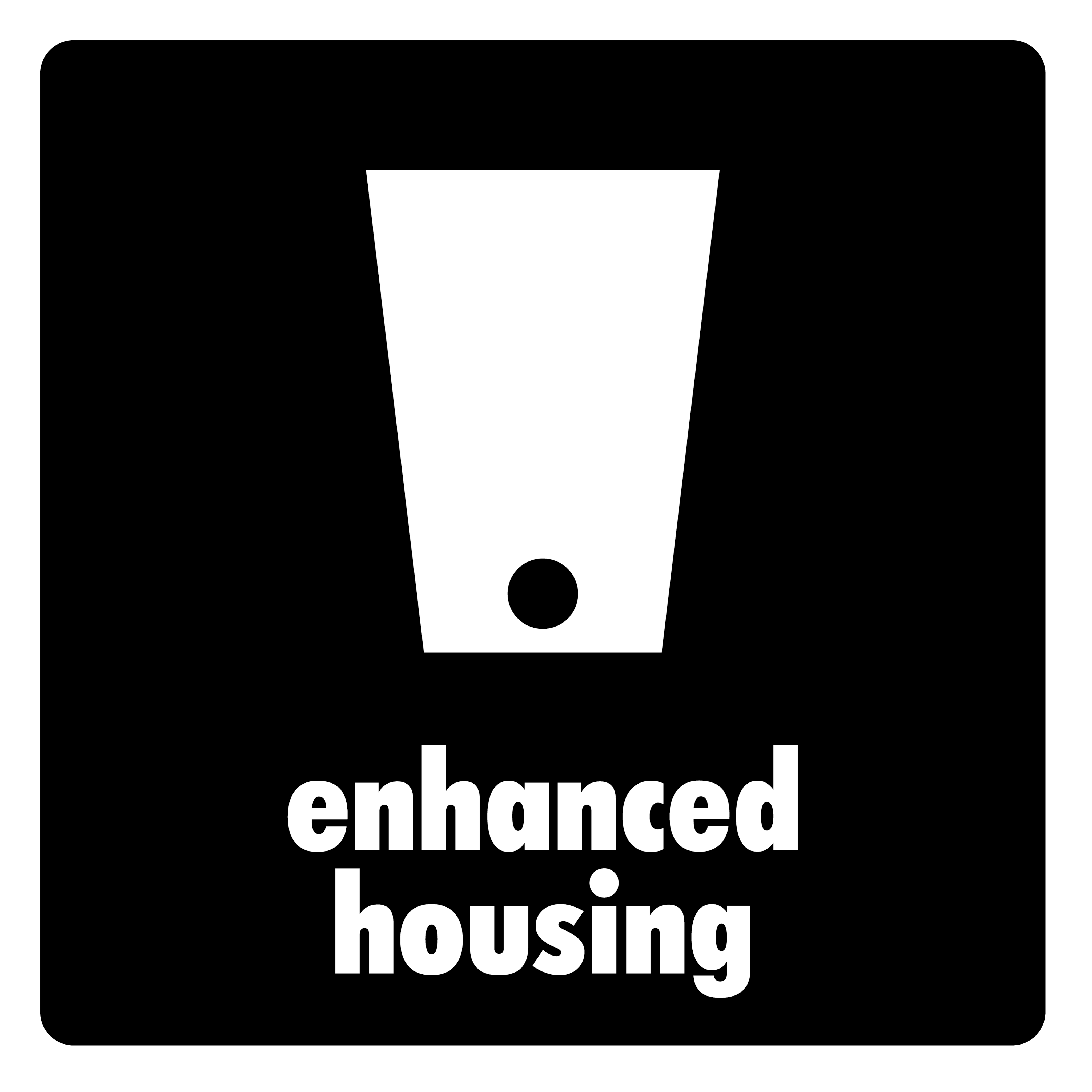 Verbessertes Gehäuse für einen klaren, zuverlässigen Drum-Sound.