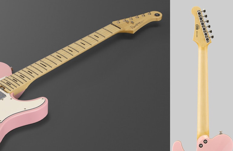 Nahaufnahmefoto der Halsform der Pacifica SC Professional