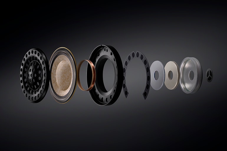 Driver interior of the YHC3000 headphones