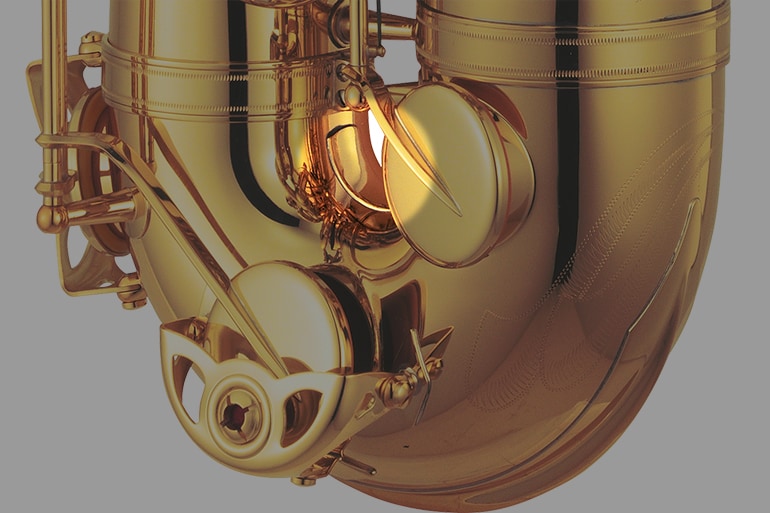 Am U-Bogen befestigte Verstärkungsplatte