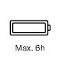 Batterie max. 6 Std.
